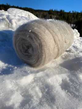 Kardebånd i naturhvitt
